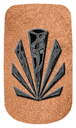 DAROYAL 602 BK SH CP Black Sunburst Shimmer Copper Background